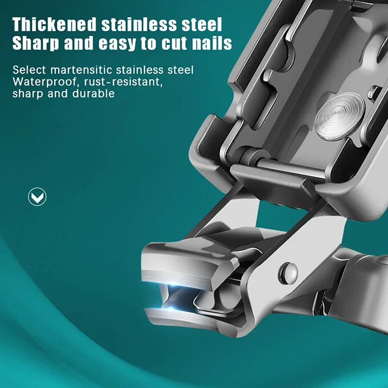 Nail Clipper | Stainless Steel Foldable & Rotating | Keychain