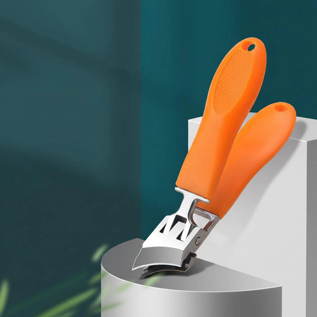 Nail Clippers | Wide Jaw & Built-In Catcher | Pack of 2