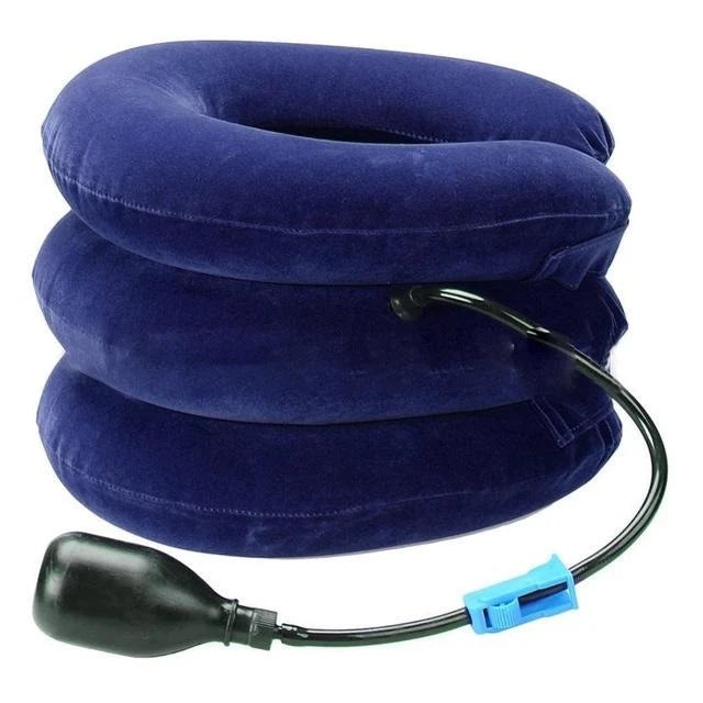 Neck Traction Collar | Three-Layer Stackable & Hand-Pump Inflation