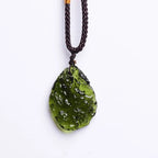 Necklace | Natural Moldavite Crystal & Adjustable Chain