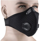 Face Mask | 5-Layer Filter & Ventilation Valves | Adjustable Nose Clip