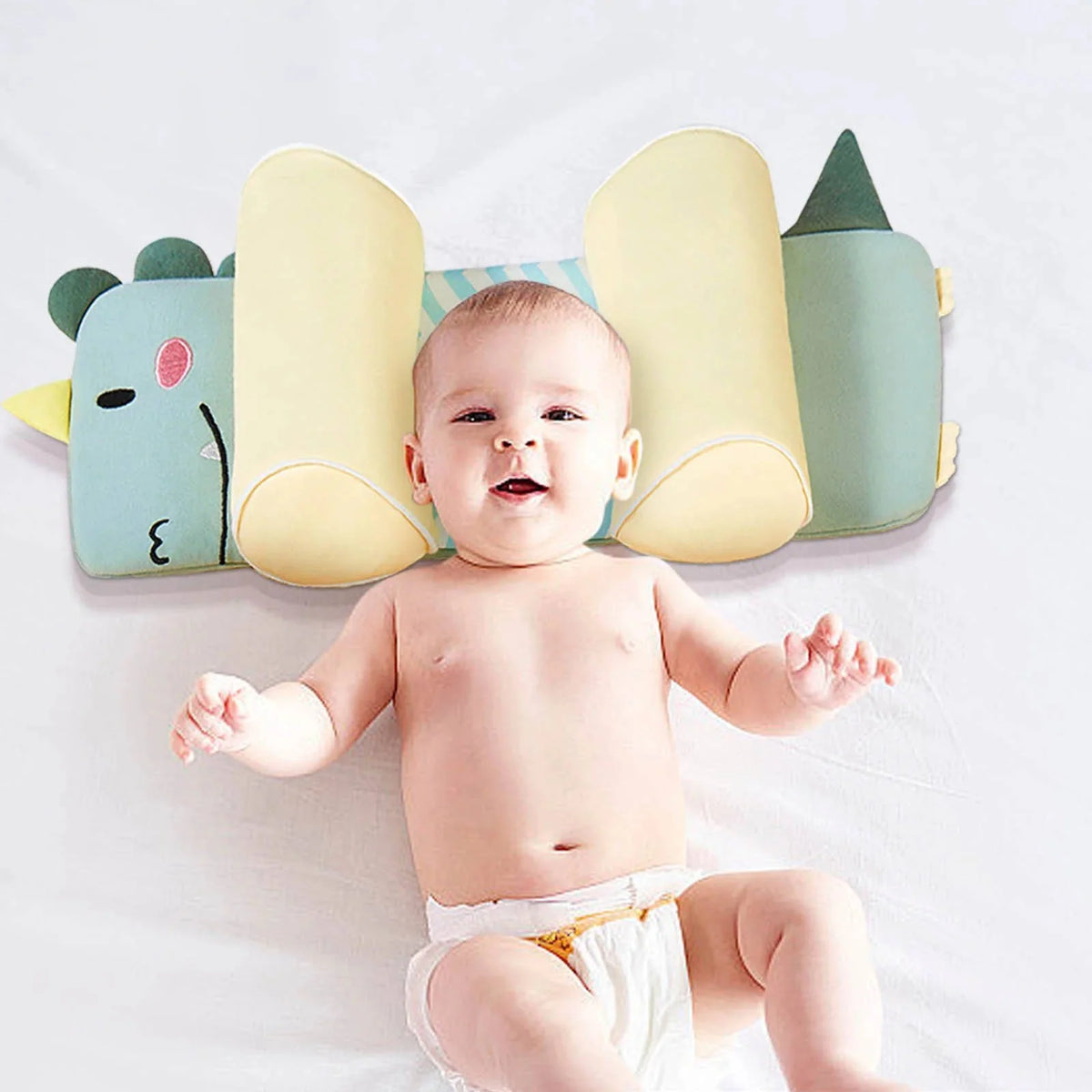 Newborn Head Pillow | Adjustable Width & Breathable Mesh | Buckwheat Core