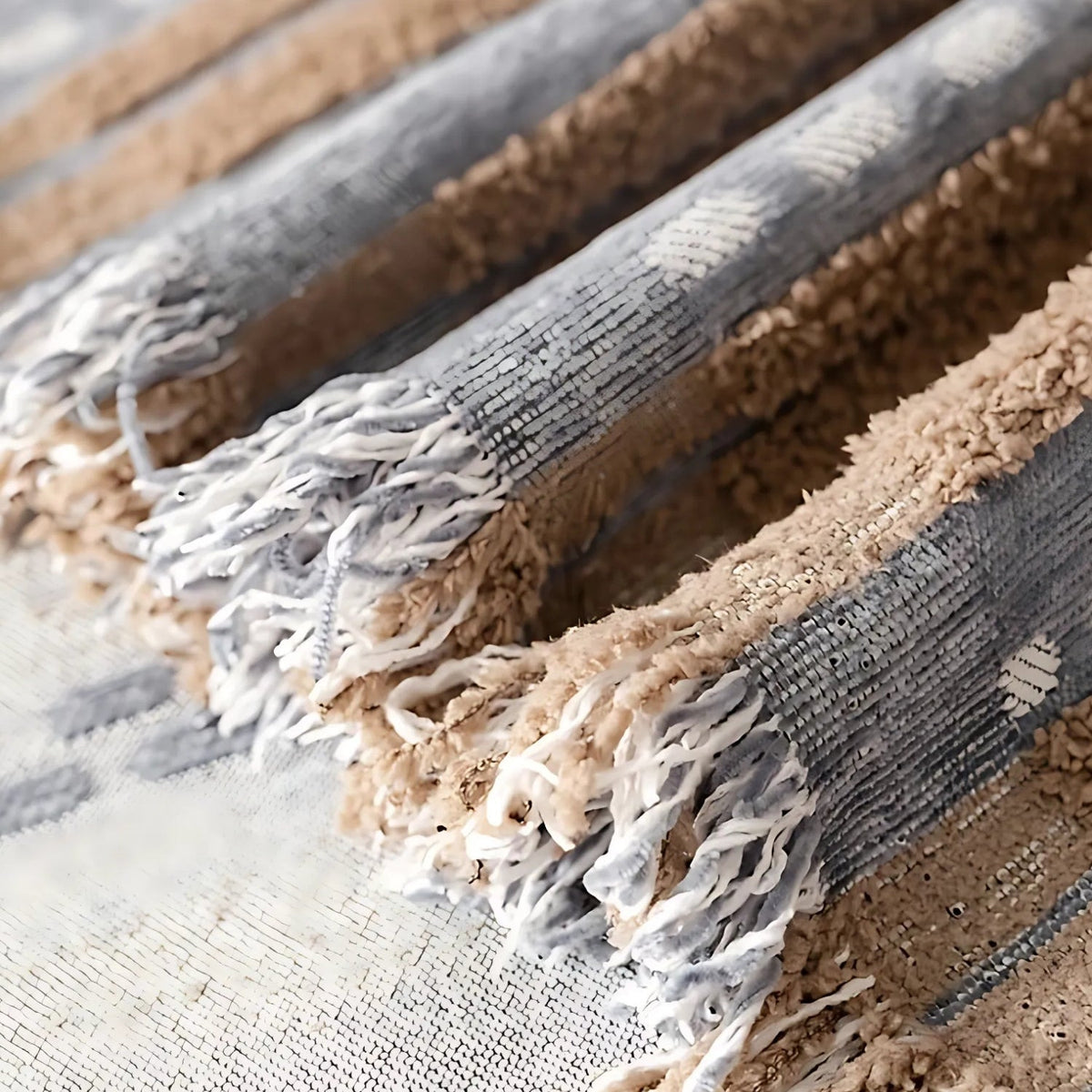 Sofa Cover Blanket | Boho Striped Plush Microfiber | Pet-Friendly