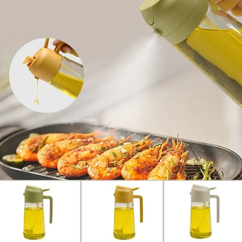 Oil Dispenser Bottle | Dual-Function Spray & Pour