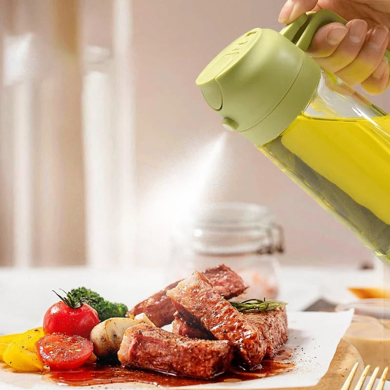 Oil Dispenser Bottle | Dual-Function Spray & Pour