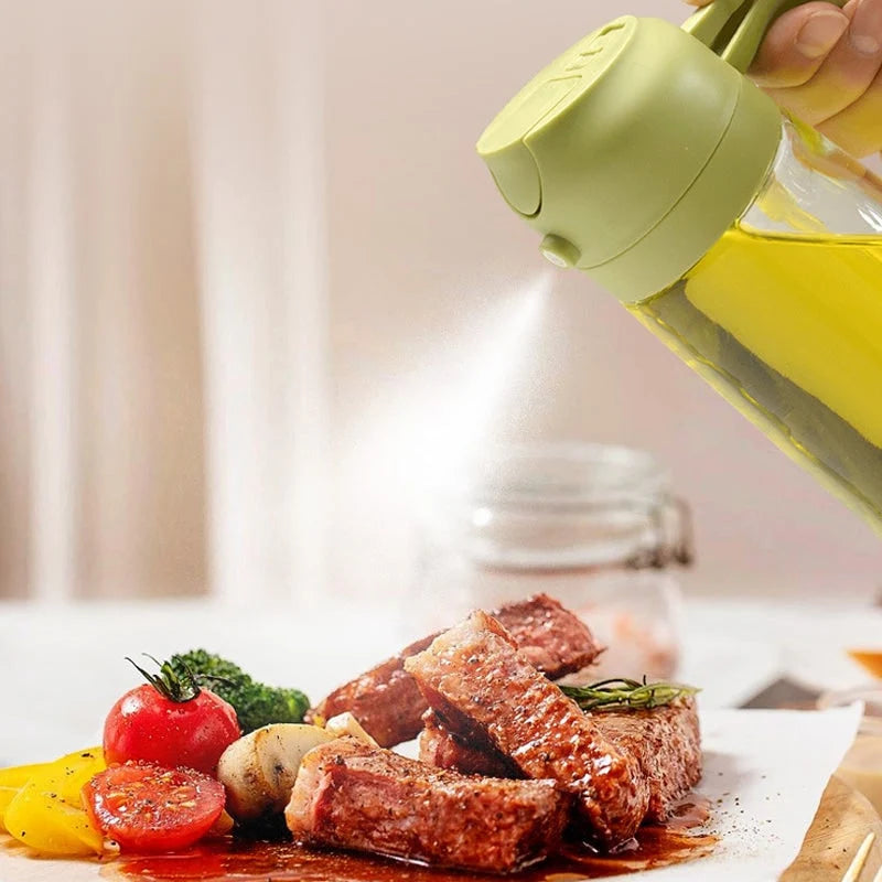 Oil Dispenser | Dual-Function Glass Spray & Pour