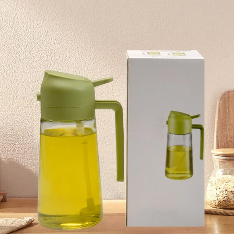 Oil Dispenser | Dual-Function Glass Spray & Pour