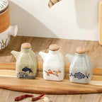 Oil & Sauce Dispenser | Hand-Painted Ceramic & Drip-Free Spout