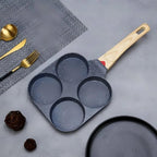 Omelette Pan | 4-Compartment Nonstick | Induction Compatible