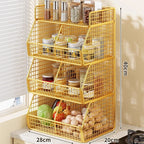 Pantry Organizer | Stackable Wire & Two Open-Front Baskets