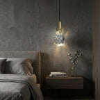 Pendant Light | Crystal & Polished Copper | Includes GU10 Bulb