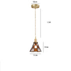 Pendant Light | Geometric Copper Glass | 120 cm Adjustable Chain