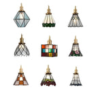 Pendant Light | Geometric Copper Glass | 120 cm Adjustable Chain