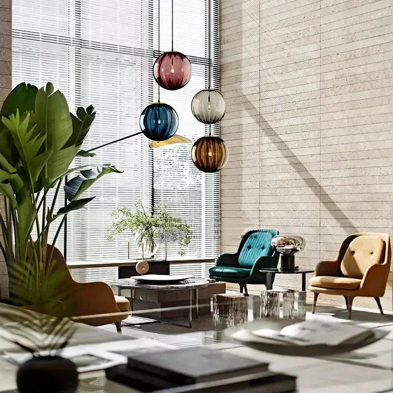 Pendant Light | Glass Globe & Energy-Efficient LED