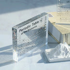 Periodic Table Display | Laser-Engraved Acrylic & 83 Real Elements | Three Sizes