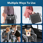 Pet Bike Basket | Expandable & Breathable Mesh | Quick-Release Mount
