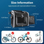 Pet Bike Basket | Expandable & Breathable Mesh | Quick-Release Mount