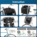 Pet Bike Basket | Expandable & Breathable Mesh | Quick-Release Mount