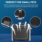 Pet Bike Basket | Expandable & Breathable Mesh | Quick-Release Mount