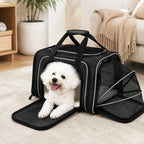 Pet Carrier | Expandable & Breathable Mesh | Small & Medium