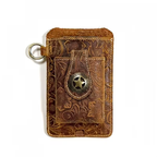 Phone Waist Bag | Floral Embossed Surface | Rear Belt Loop