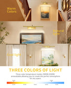 Picture Light | Gold Motion-Sensor LED | Battery-Powered