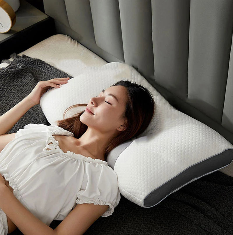 Pillow | Responsive Cotton Mesh & Neck Support | For Side & Back Sleepers