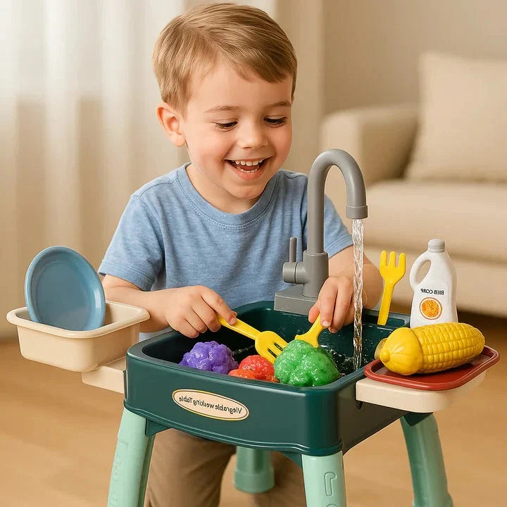 Play Kitchen | Circulating Water Tap & Role-Play Accessories