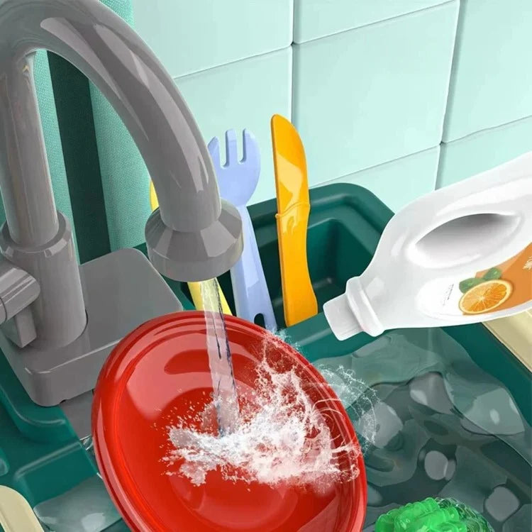 Play Kitchen | Circulating Water Tap & Role-Play Accessories