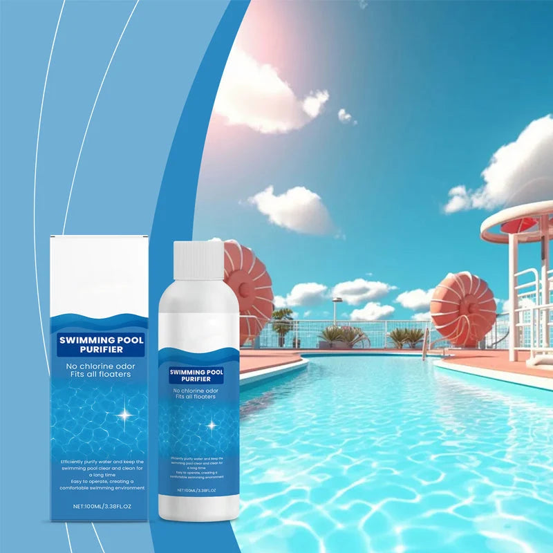 Pool Water Clarifier | Fast-Acting Algae & Bacteria Removal | 100 ml