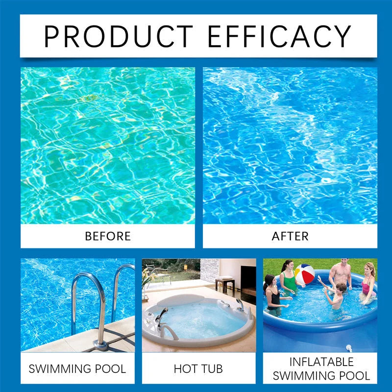 Pool Water Clarifier | Fast-Acting Algae & Bacteria Removal | 100 ml