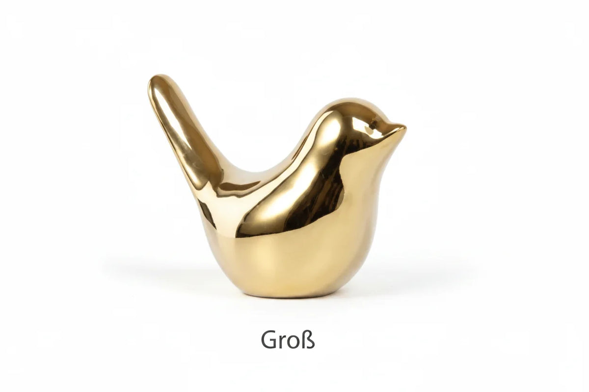 Porcelain Bird Figurine | White Sculptural Accent