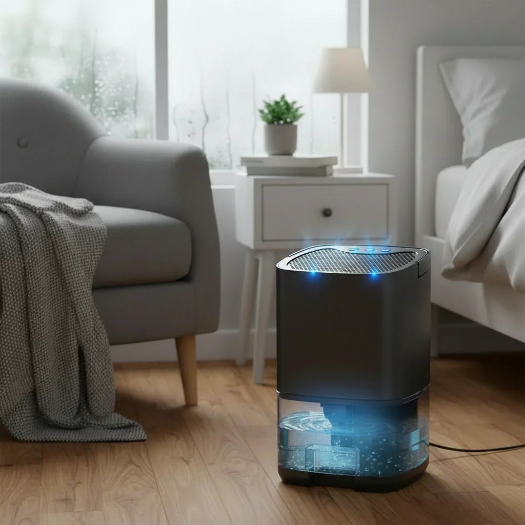 Portable Dehumidifier | Quiet & Compact | For Home & Office