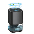 Portable Dehumidifier | Transparent Water Tank & Compact Tabletop