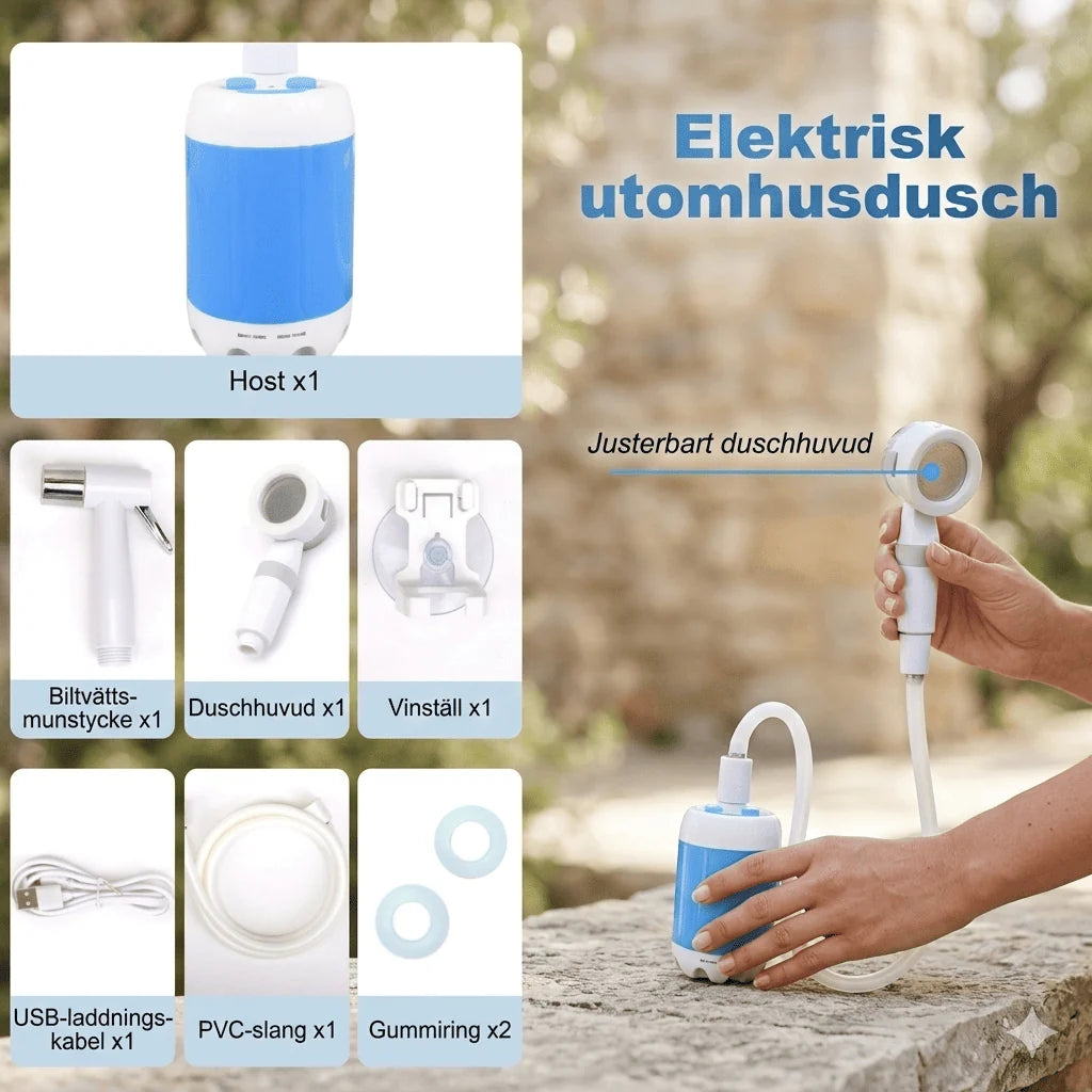 Portable Water Pump | USB-Rechargeable & Submersible | Up To 60 Min Runtime