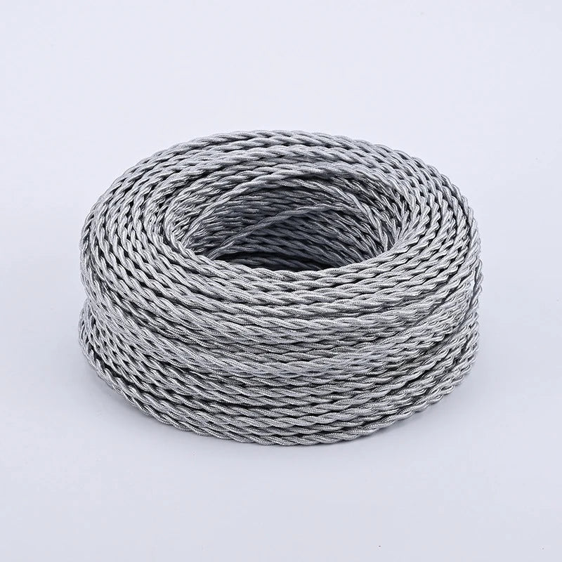 Power Cable | Textile-Covered & Decorative | 2×0.75 mm²