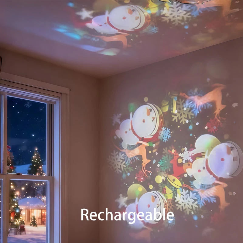 Projector Lamp | Rotating Ocean Wave Projection & USB Rechargeable