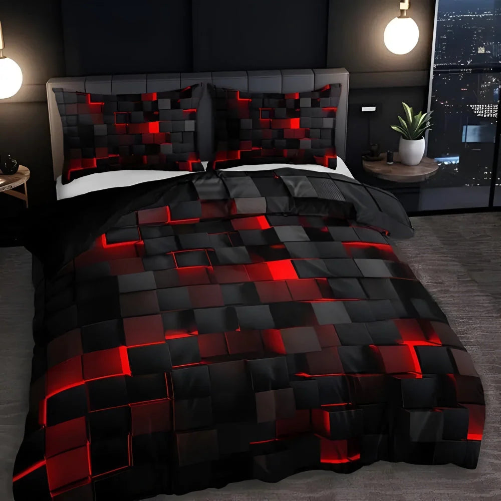 Quilt Cover Set | Modern Geometric & Year-Round Comfort