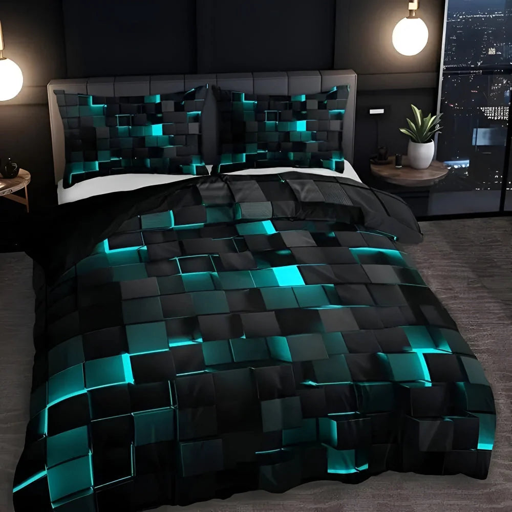 Quilt Cover Set | Modern Geometric & Year-Round Comfort