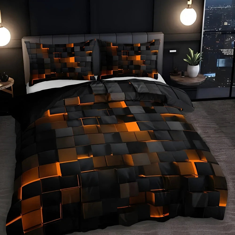 Quilt Cover Set | Modern Geometric & Year-Round Comfort