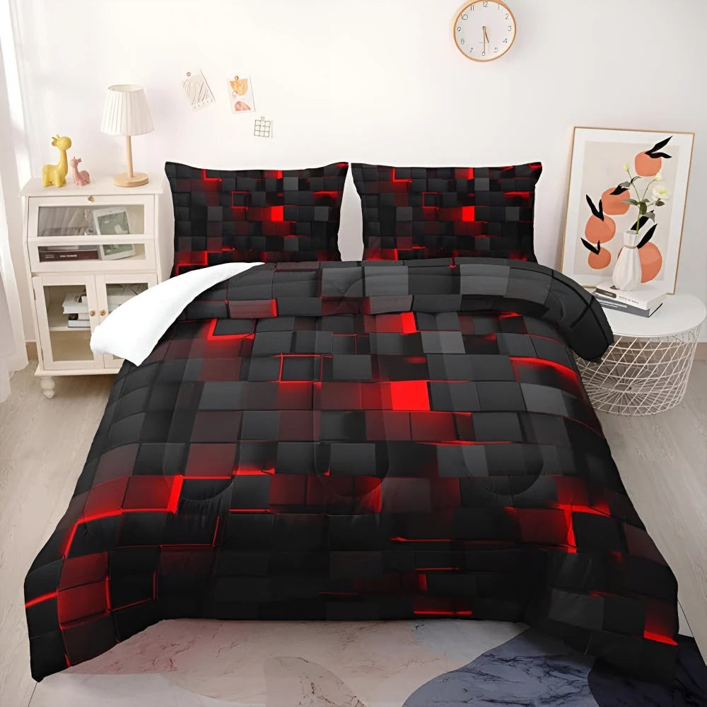 Quilt Cover Set | Modern Geometric & Year-Round Comfort