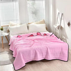 Bed Blanket | Cooling Smooth Woven Fabric | Hemmed Edges