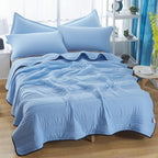 Bed Blanket | Cooling Smooth Woven Fabric | Hemmed Edges