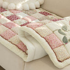 Sofa Cover | Quilted Floral Patchwork | Soft Microfiber Blend