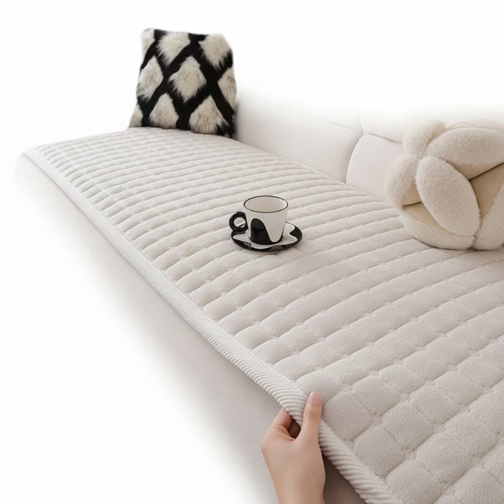 Couch Cover | Plush Quilted Microfiber Blend | Machine Washable