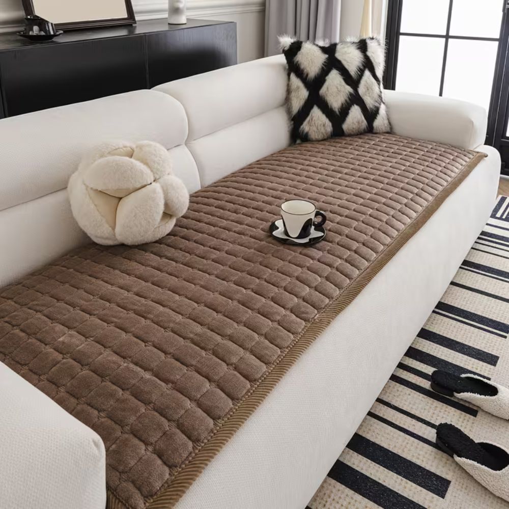 Couch Cover | Plush Quilted Microfiber Blend | Machine Washable