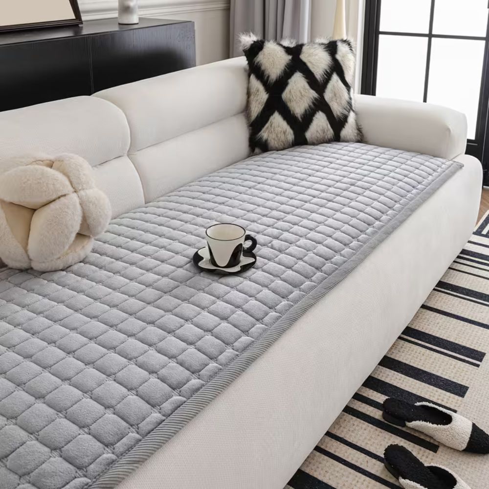 Couch Cover | Plush Quilted Microfiber Blend | Machine Washable