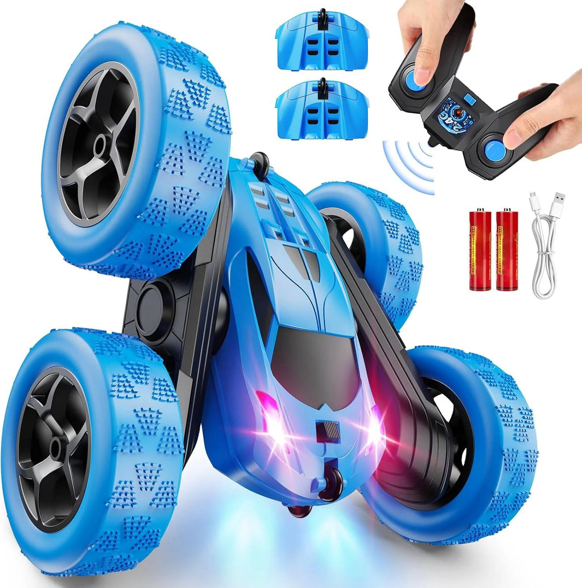 RC Stunt Car | 360° Flips & LED Lights | All-Terrain