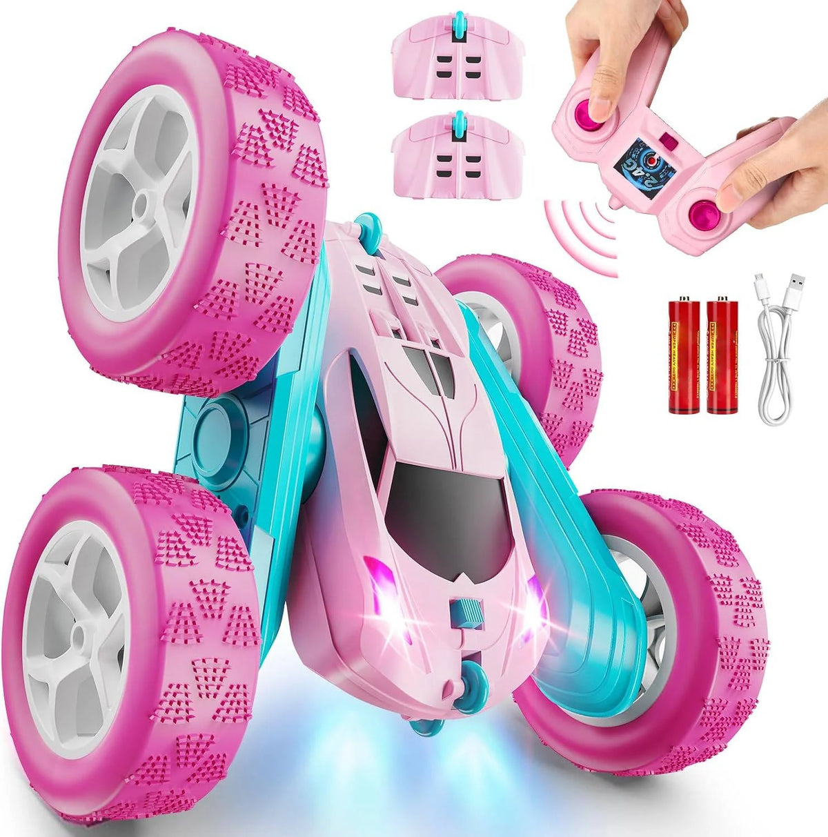 RC Stunt Car | 360° Flips & LED Lights | All-Terrain
