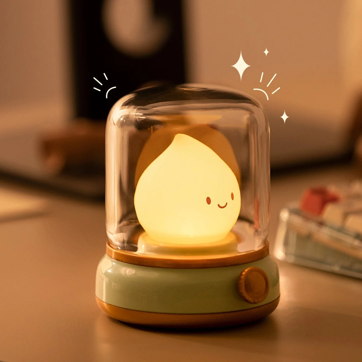 Mini Table Lamp | Soft Silicone Shade & Touch Button | Rechargeable